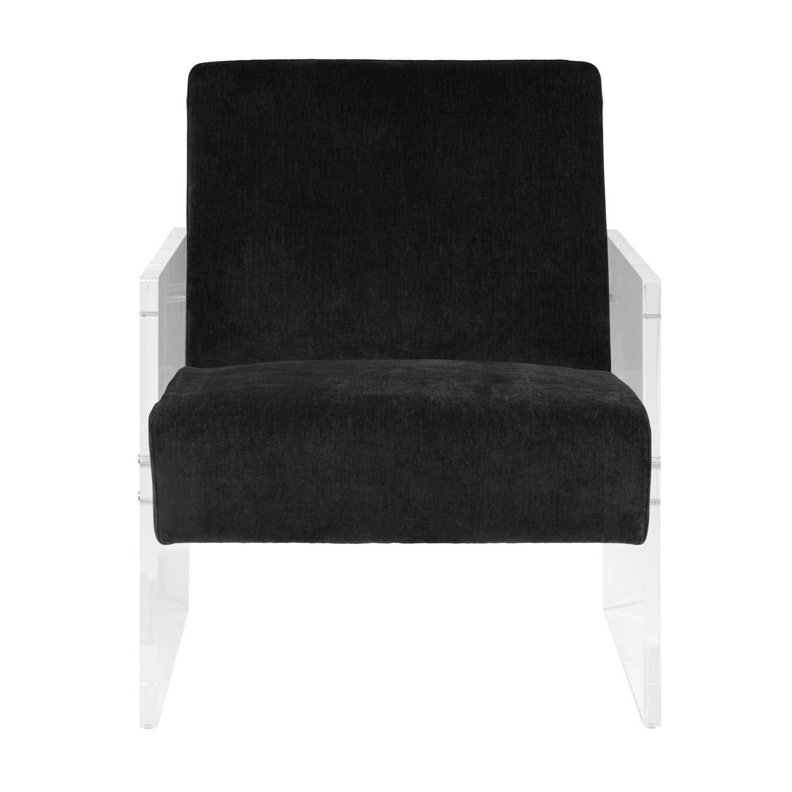 Century Armchair - Clear Acrylic & Black