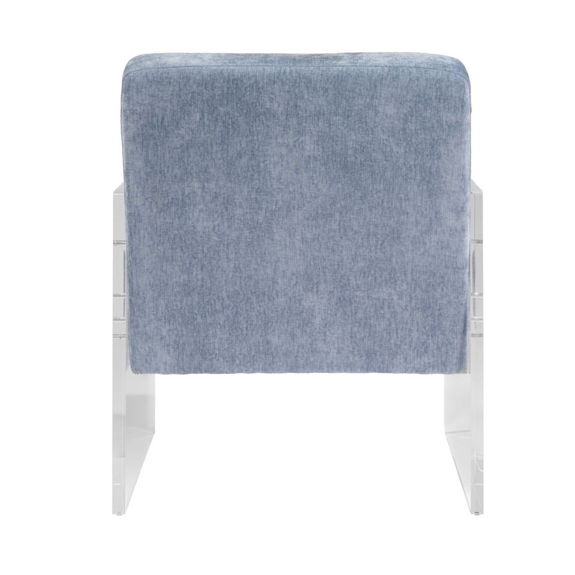 Century Armchair - Clear Acrylic & Azure Blue