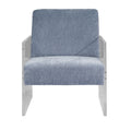 Century Armchair - Clear Acrylic & Azure Blue