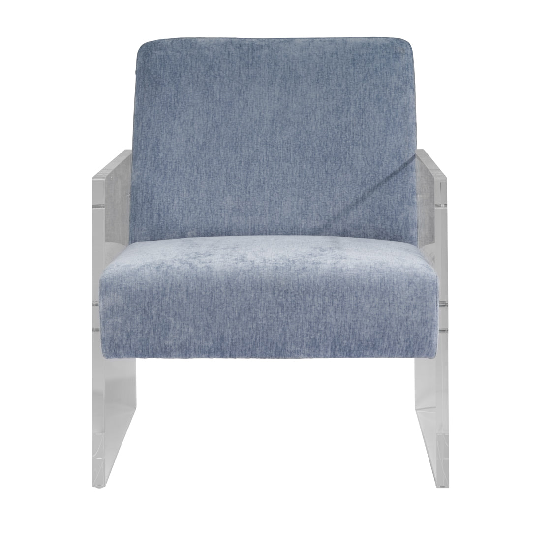 Century Armchair - Clear Acrylic & Azure Blue