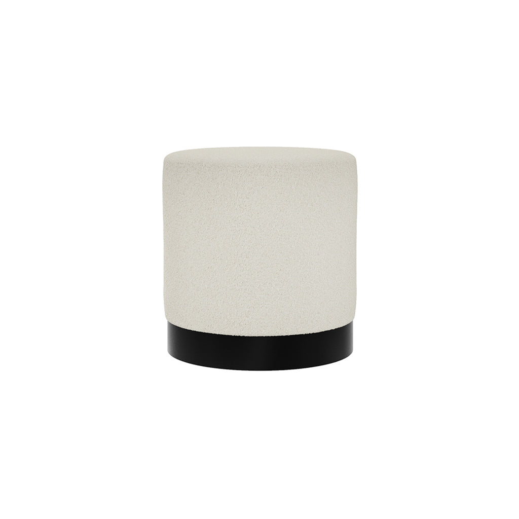 Small Sanderson Pouffe - Ivory Boucle