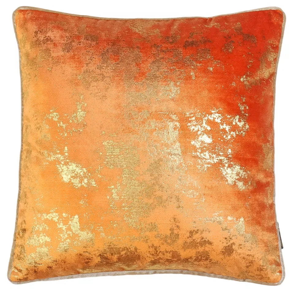 Sherman Cushion - Orange & Gold