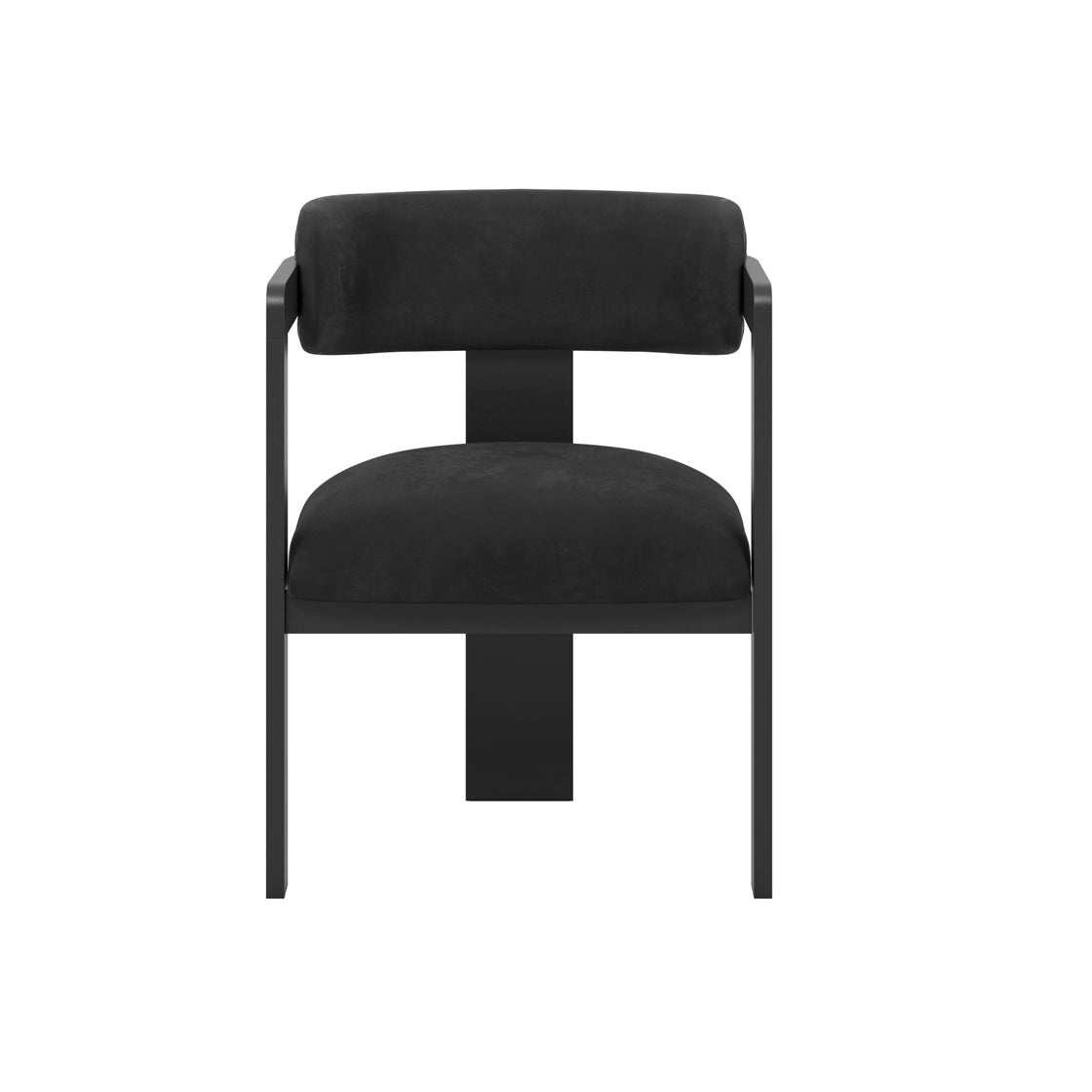 Keaton Velvet Dining Chair - Black