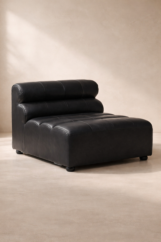 Marconi Modular Sofa Piece – Antique Black Leather