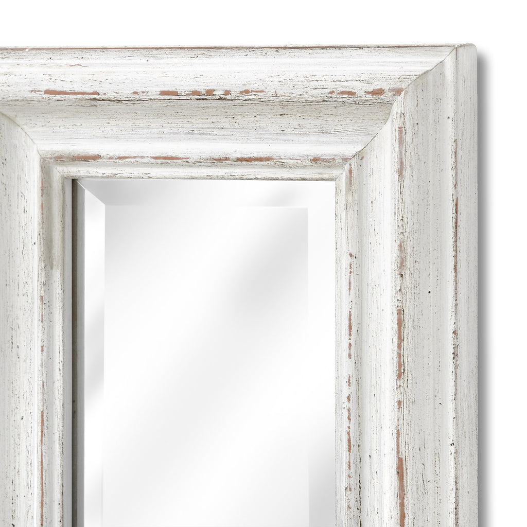 Maretta Framed Wall Mirror - Antique White