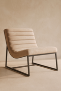 Mimosa Lounge Chair - Ivory Velvet