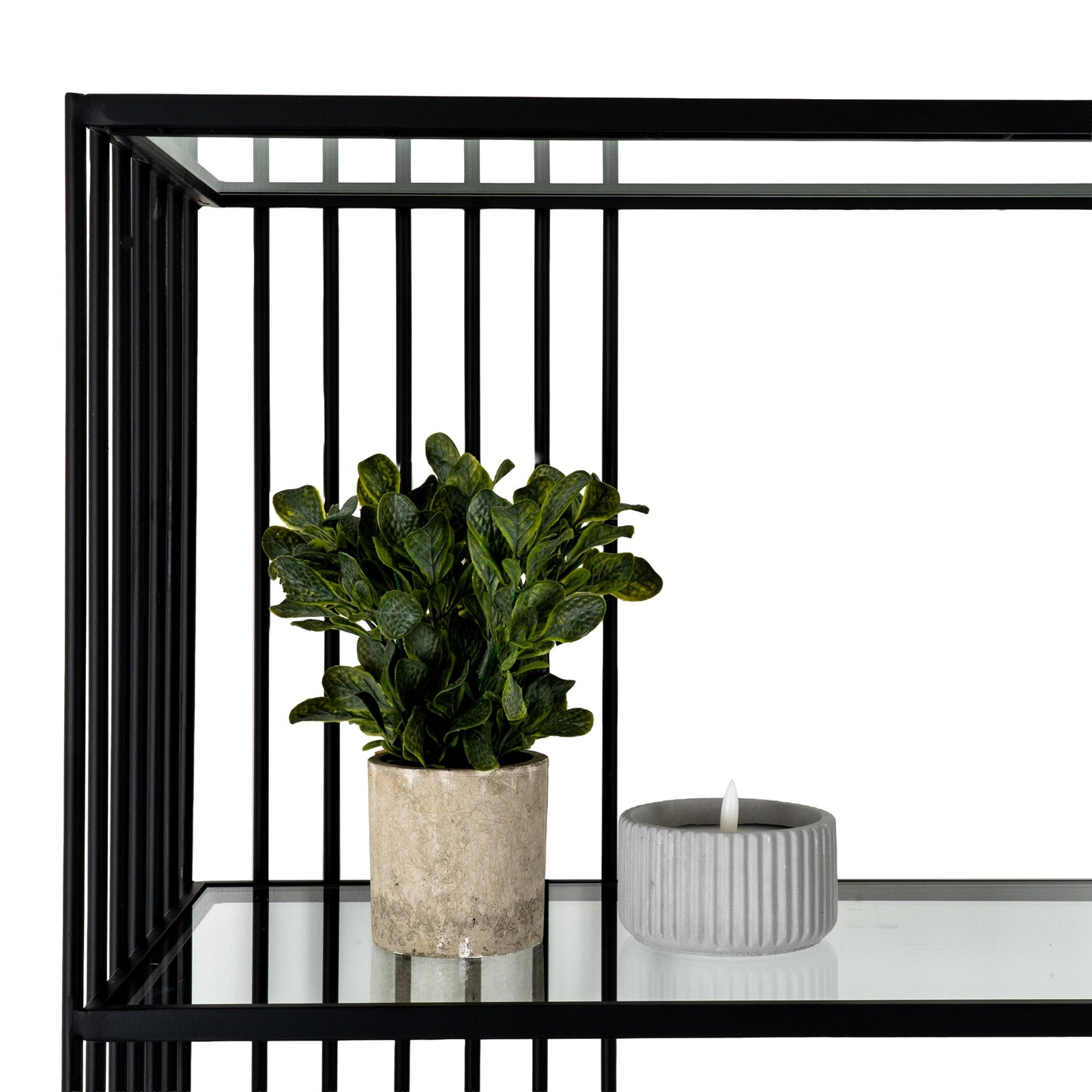Moran Shelf Unit With Glass Shelves