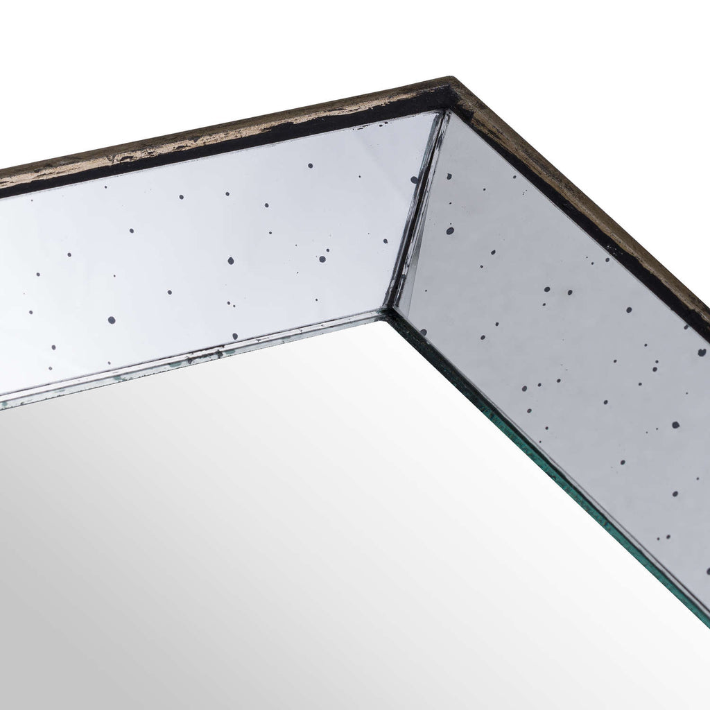 Petra Distressed Mirrored Square Tray - Small