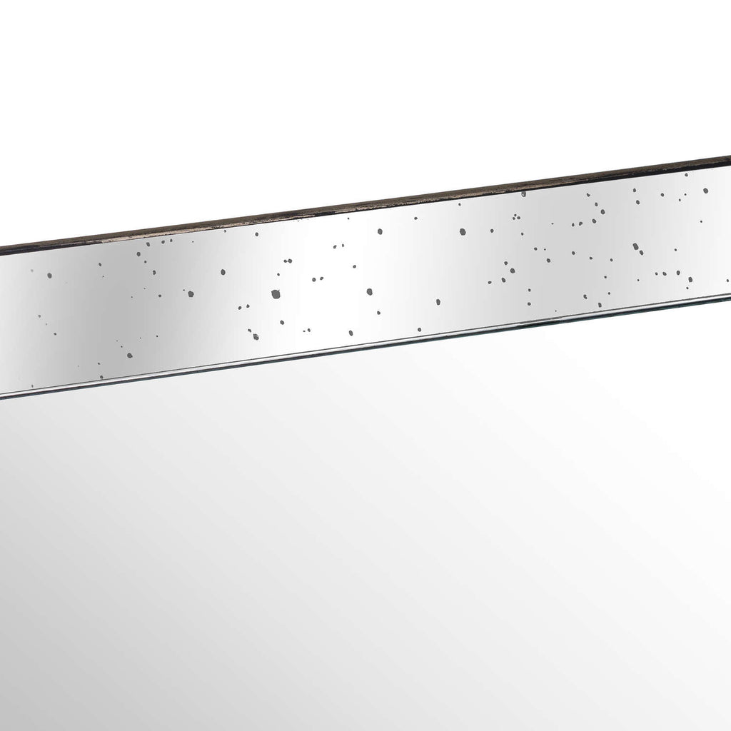 Petra Distressed Rectangular Mirrored Tray - Large