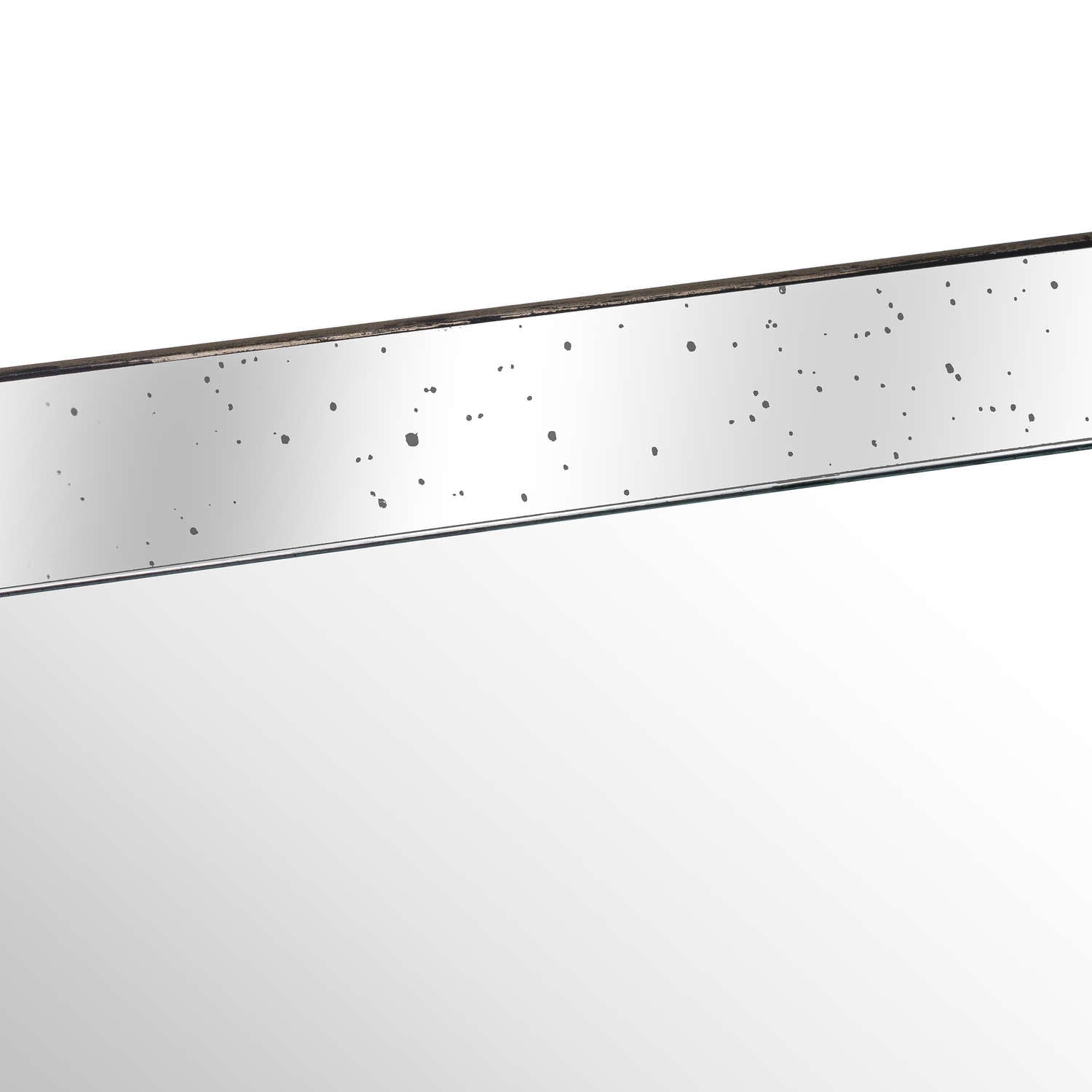 Petra Distressed Rectangular Mirrored Tray - Large