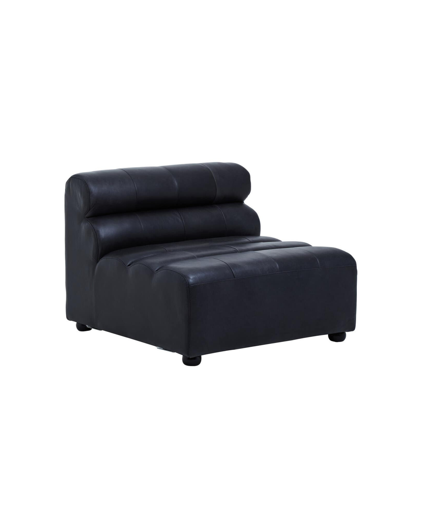 Marconi Modular Sofa Piece – Antique Black Leather