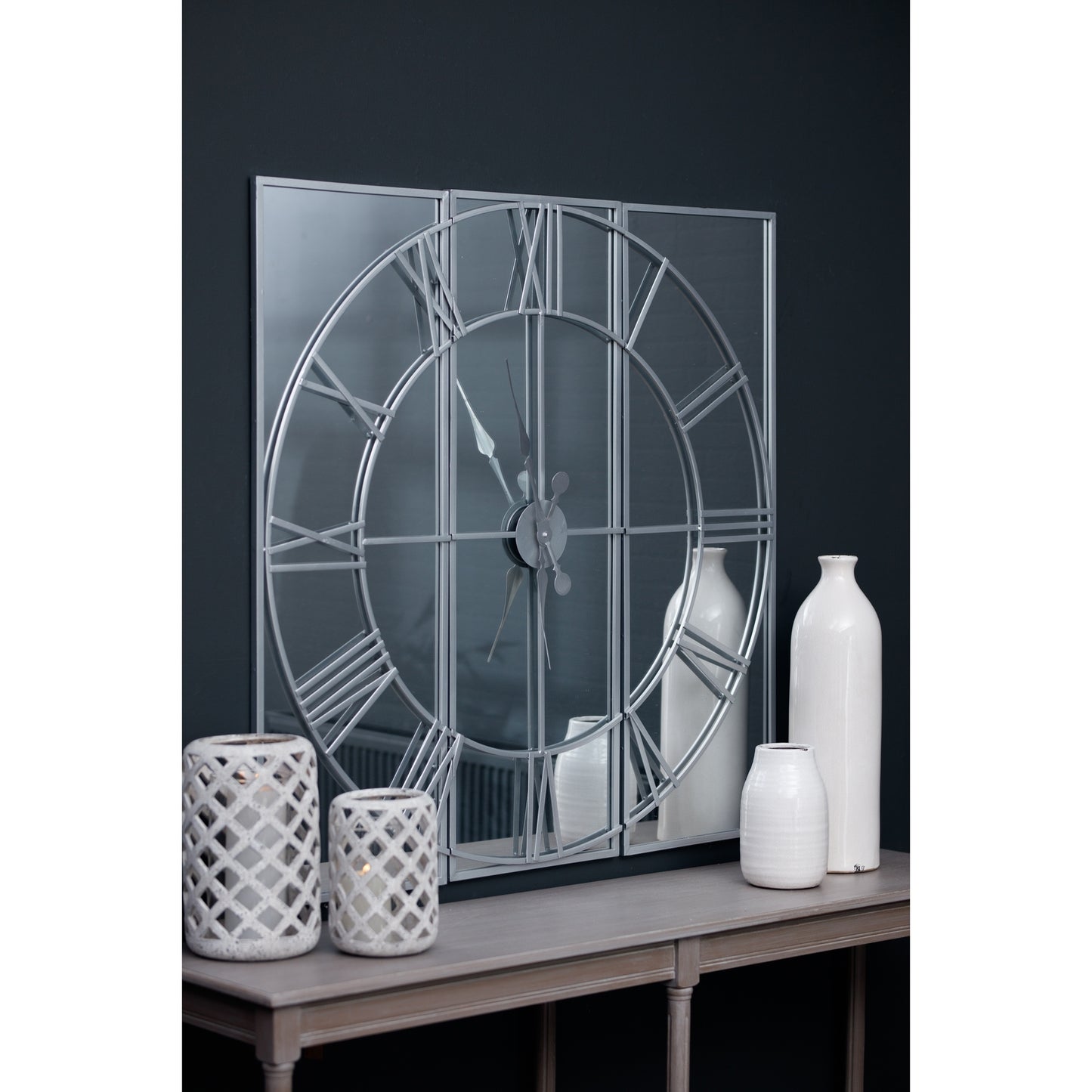 Rumi Mirrored Wall Clock