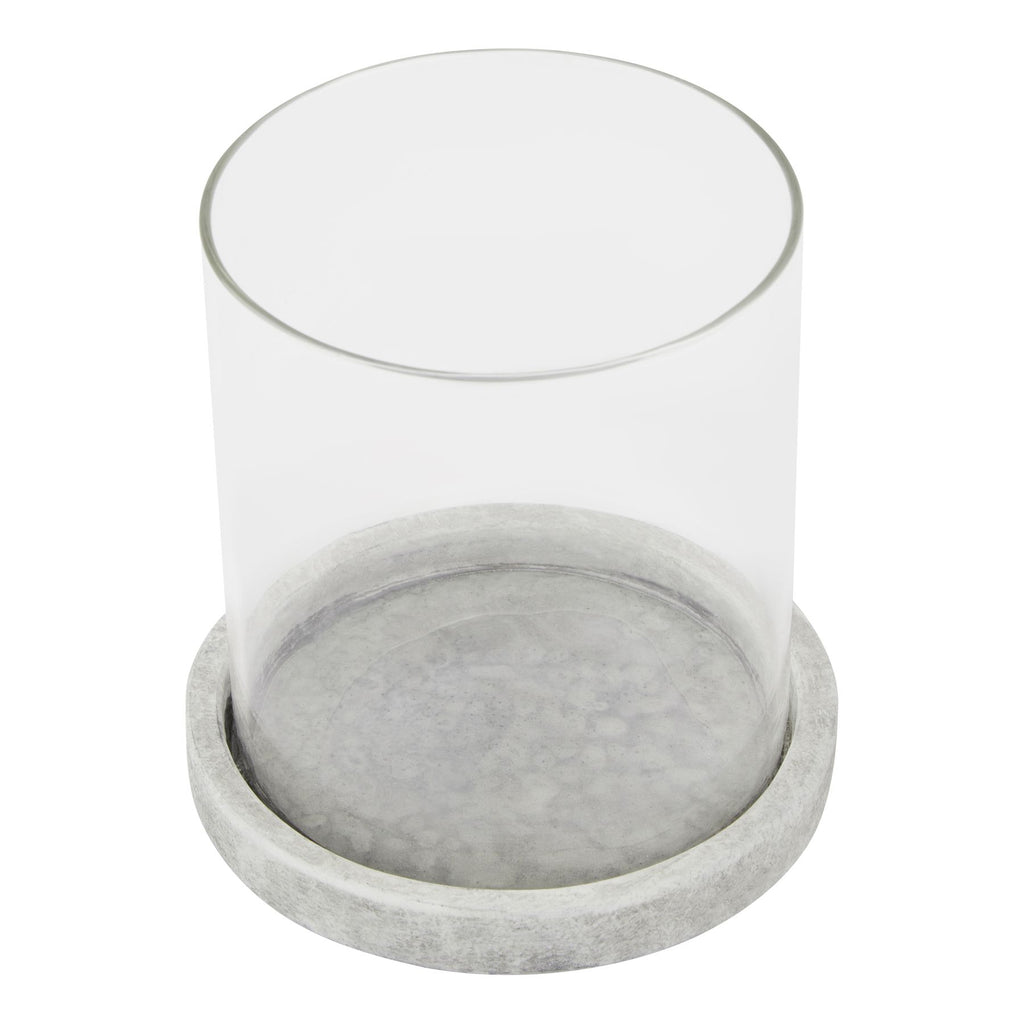 Sable Stone Hurricane Lantern