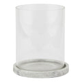 Sable Stone Large Hurricane Lantern