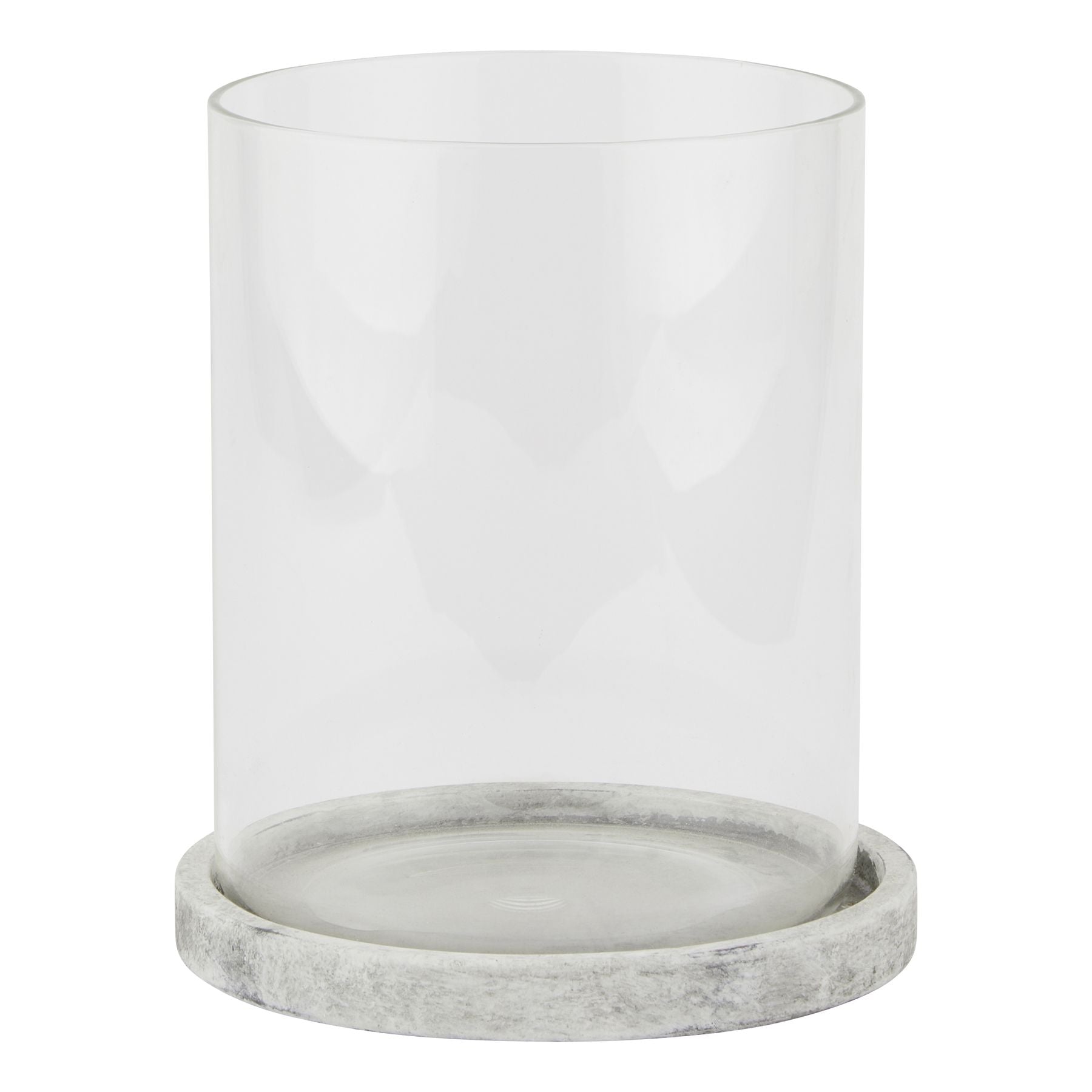 Sable Stone Large Hurricane Lantern