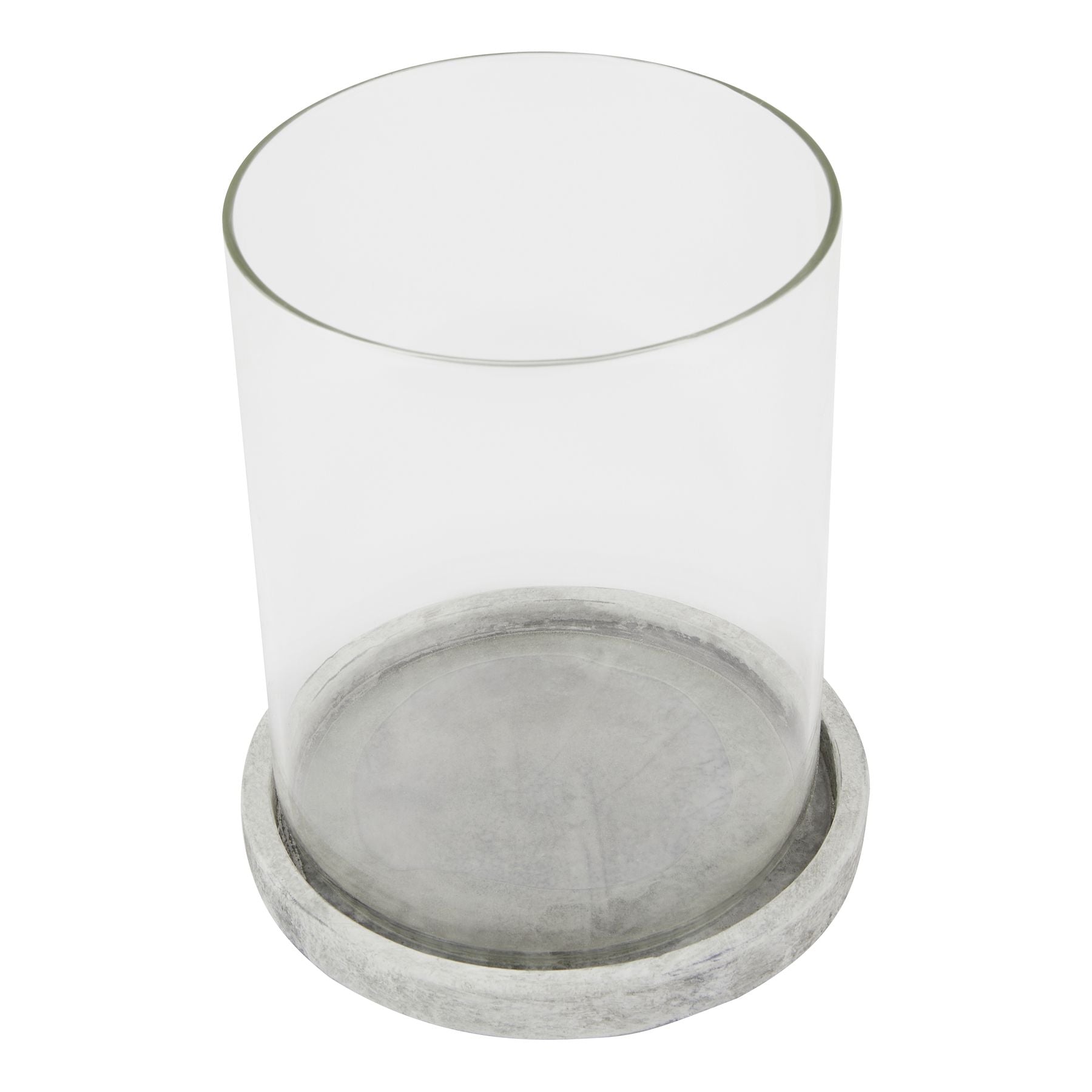 Sable Stone Large Hurricane Lantern