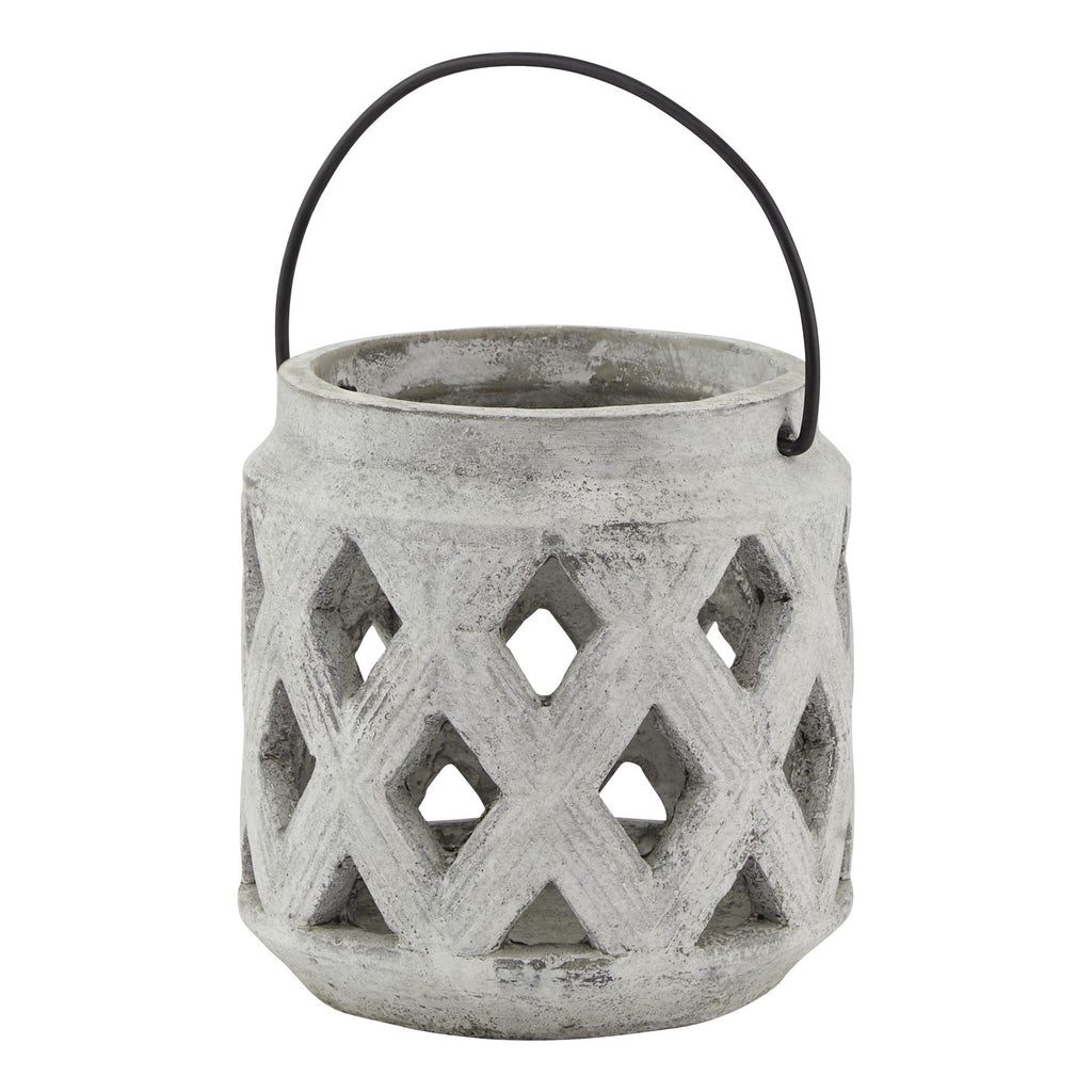 Sable Stone Lattice Lantern