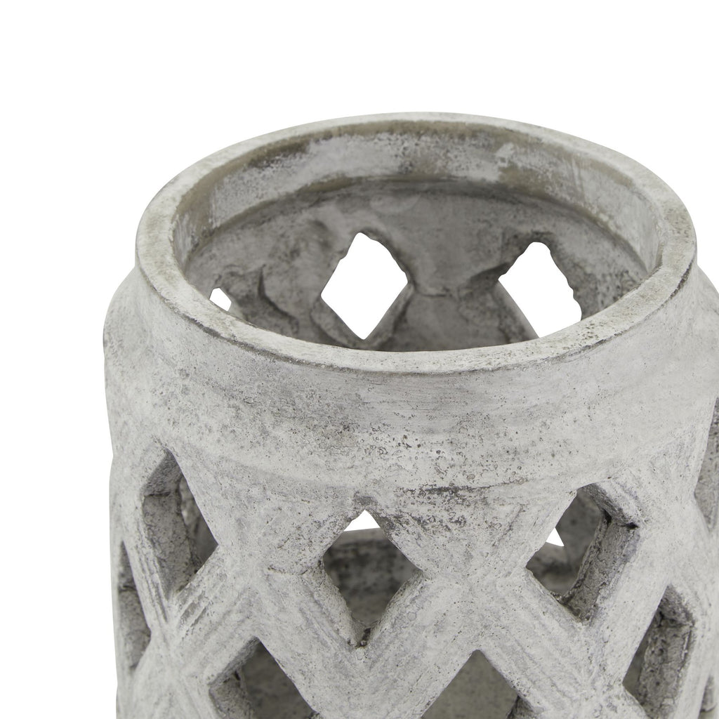 Sable Stone Lattice Lantern