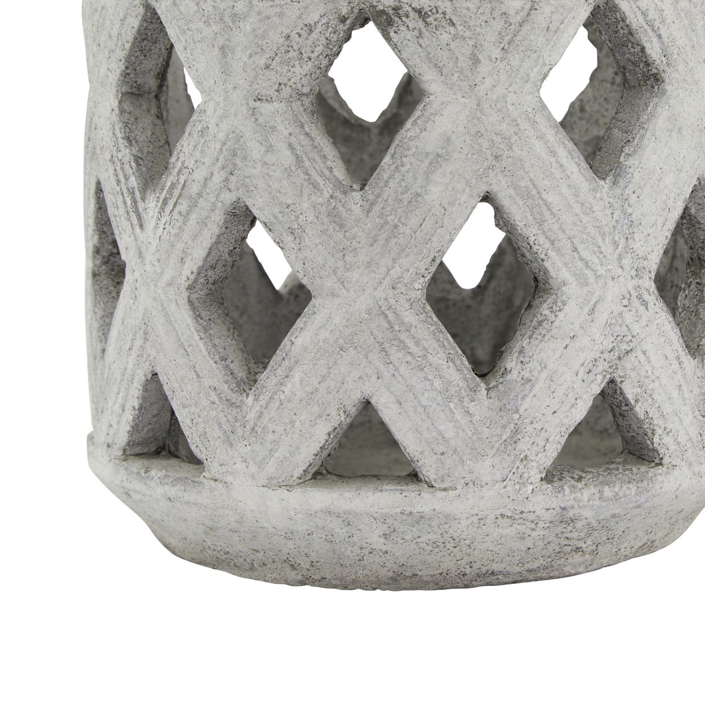Sable Stone Lattice Lantern
