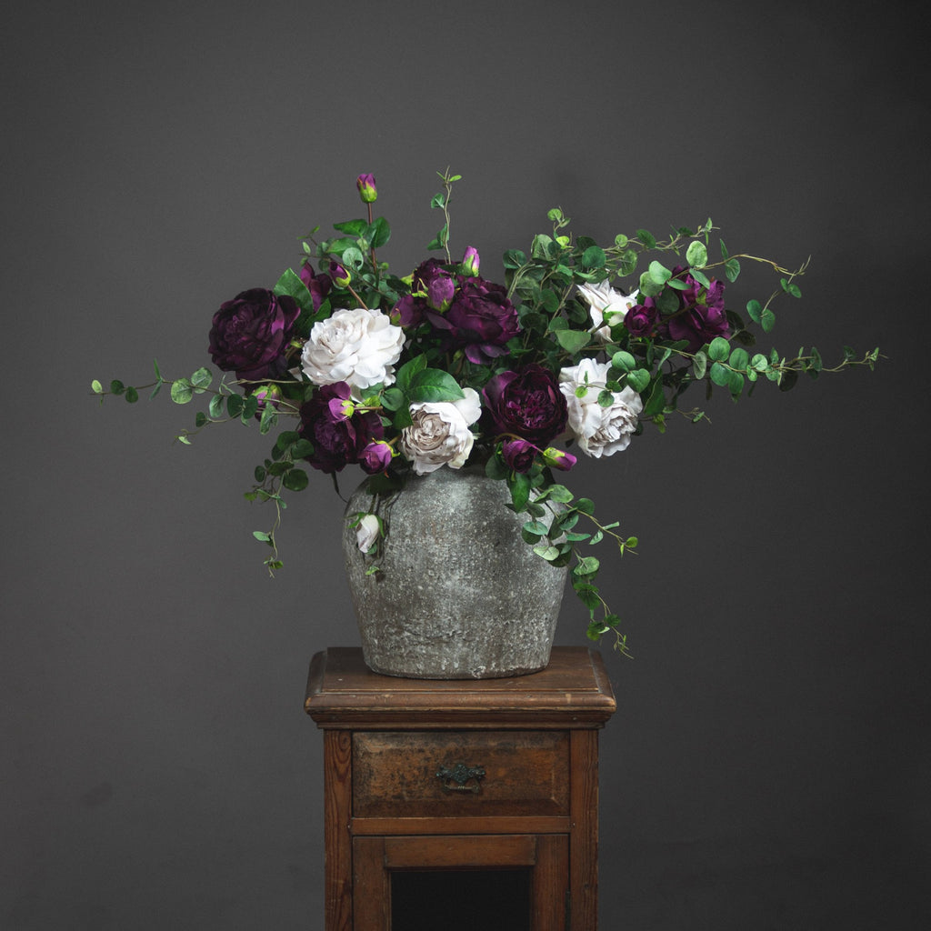 Savara Aged Stone Ceramic Vase