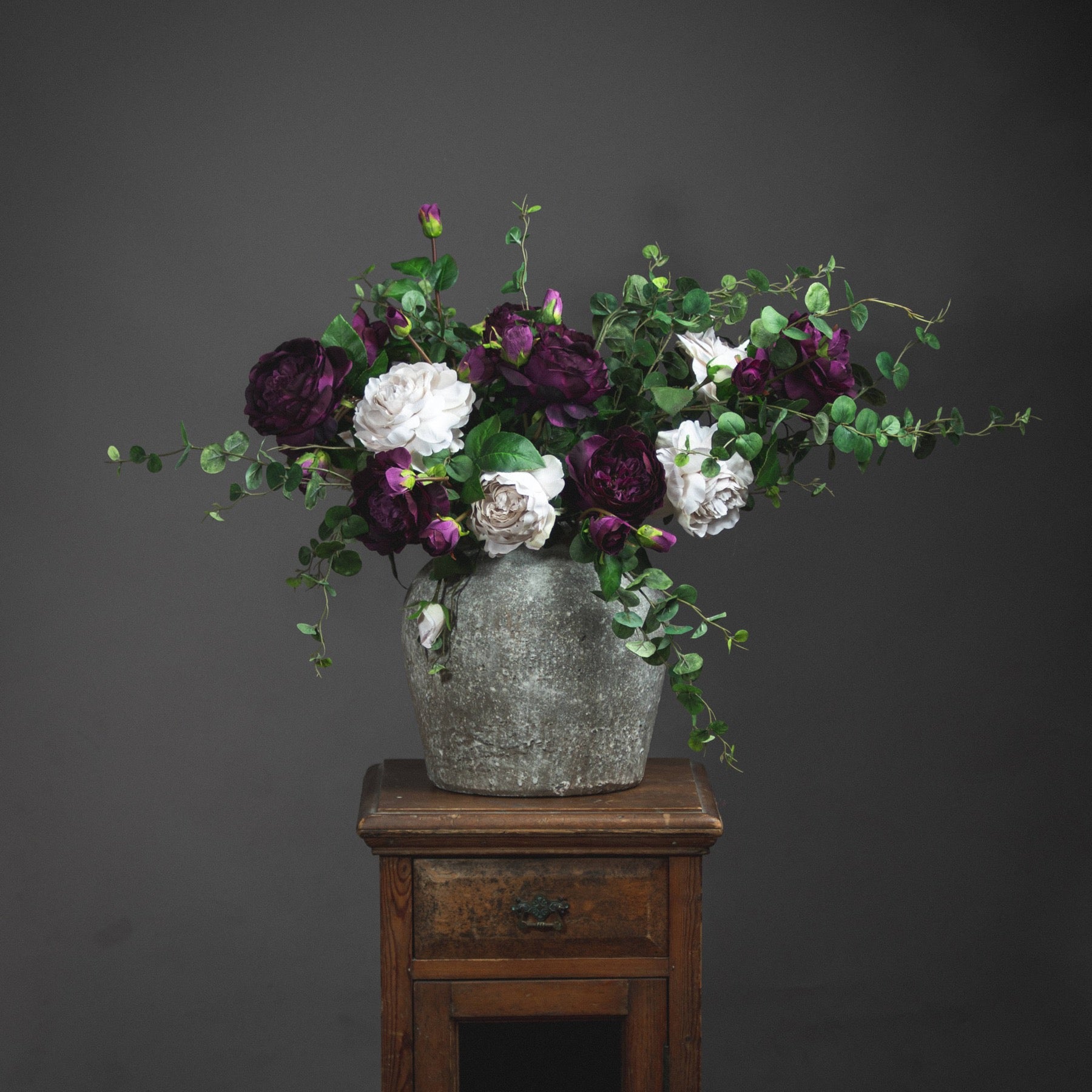 Savara Aged Stone Ceramic Vase