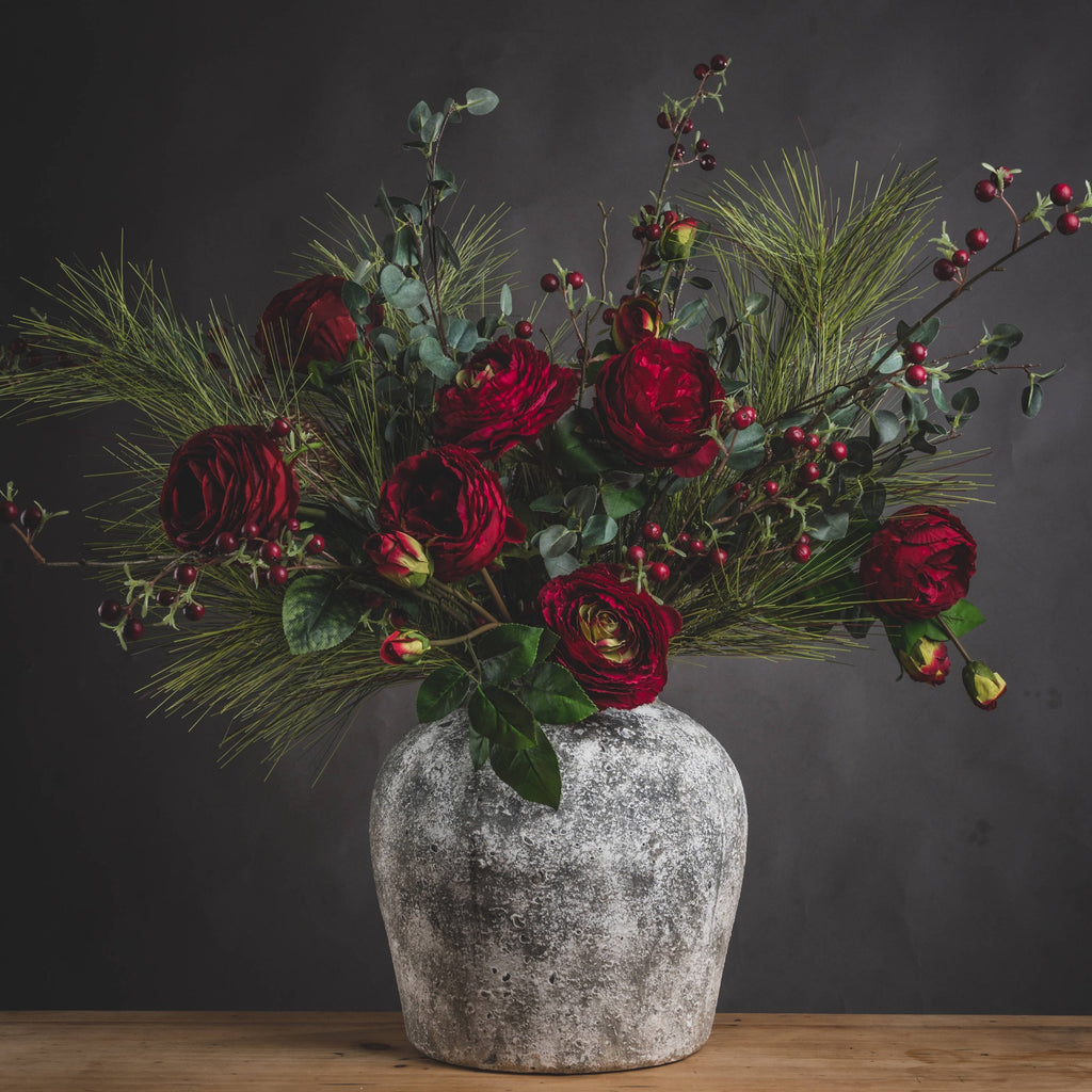 Savara Aged Stone Ceramic Vase