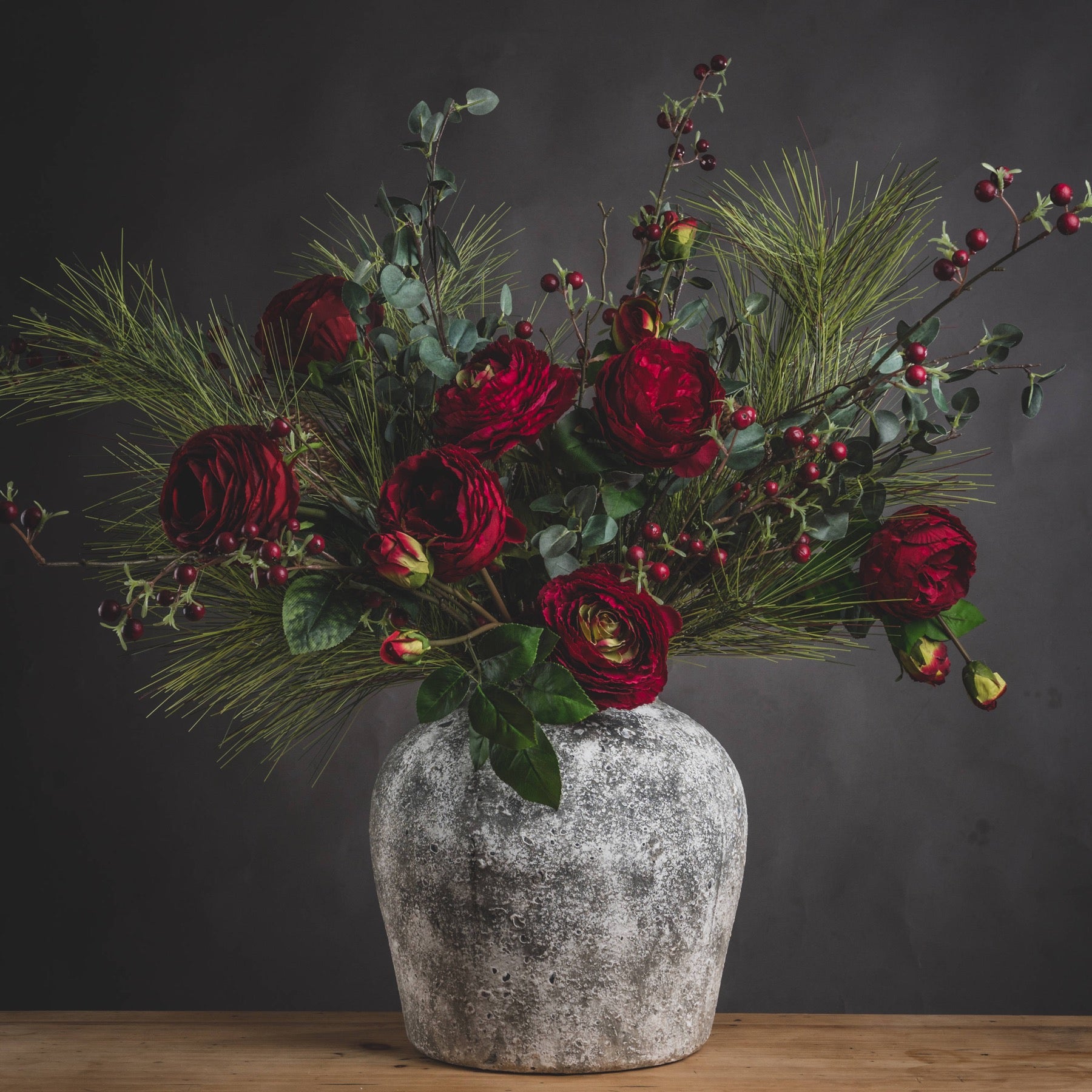 Savara Aged Stone Ceramic Vase