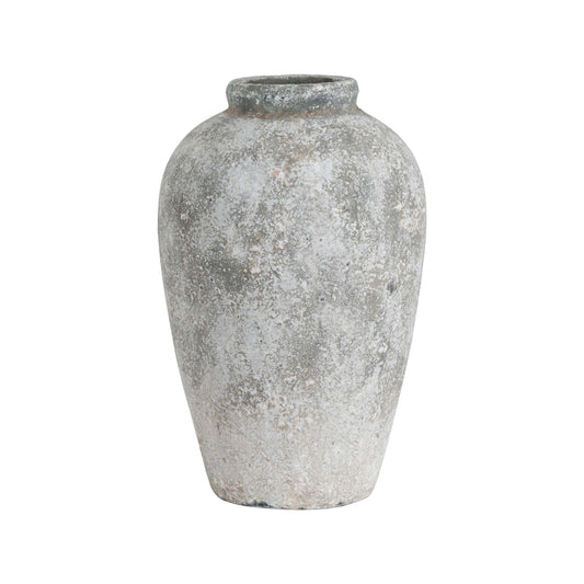 Savara Aged Stone Tall Ceramic Vase