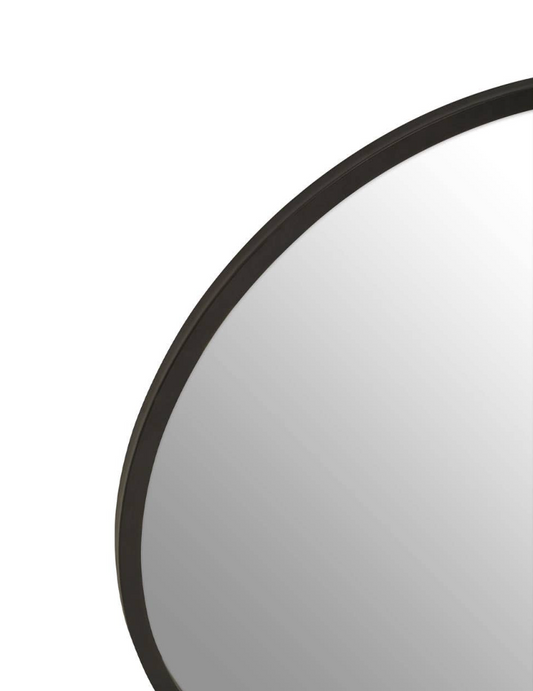Bali Round Mirror - Matte Black
