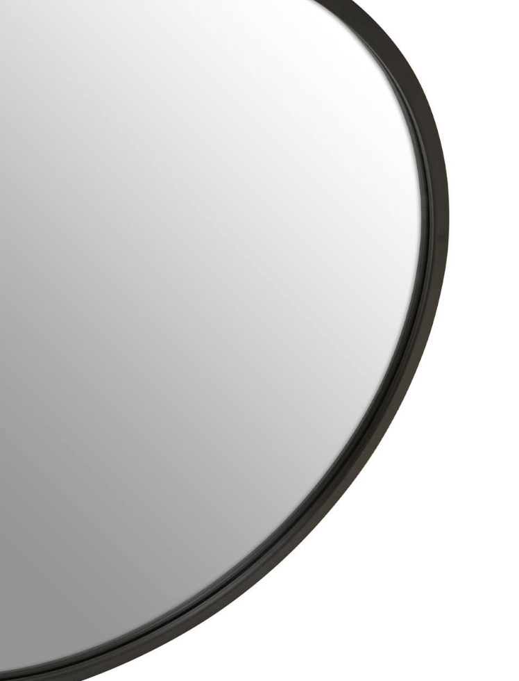 Bali Round Mirror - Matte Black