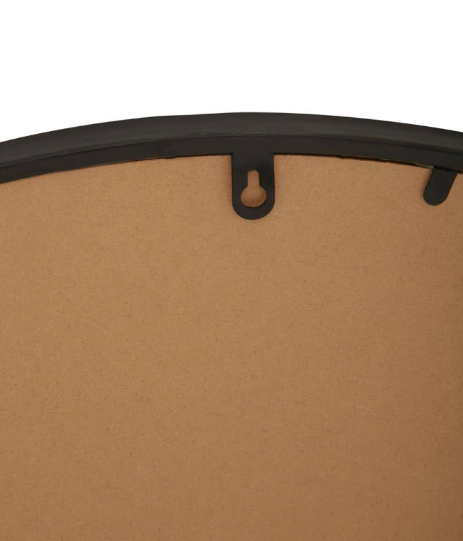 Bali Round Mirror - Matte Black