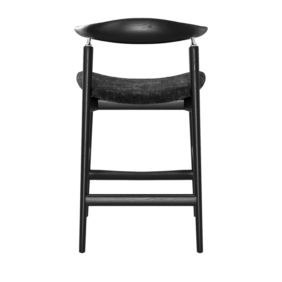 Sinclair Counter Stool - Coal & Black