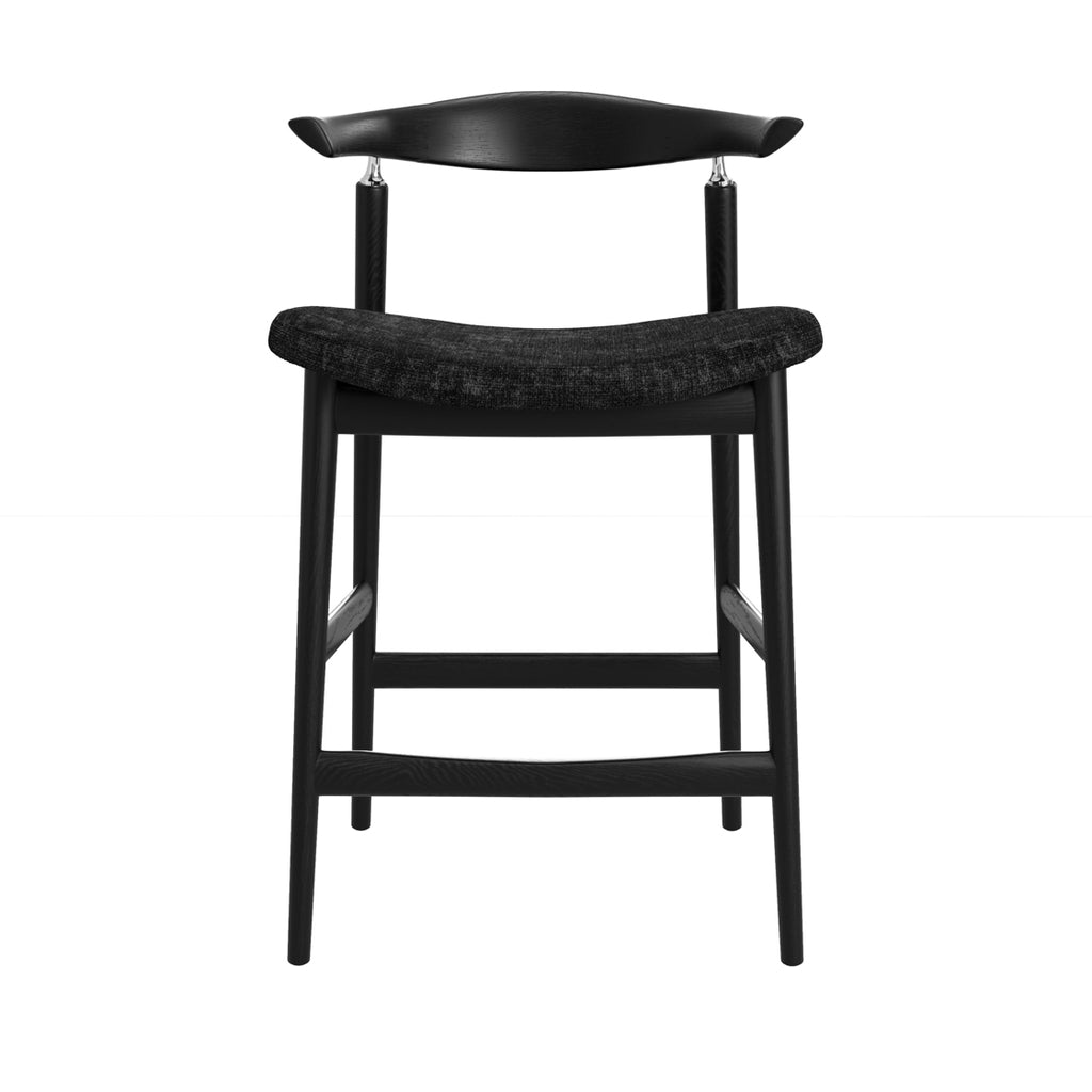 Sinclair Counter Stool - Coal & Black