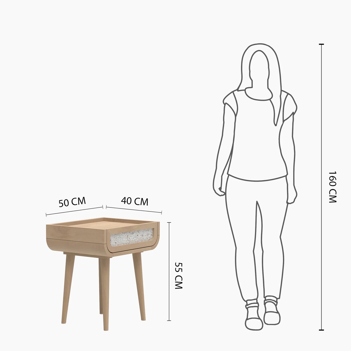Oxy Side Table - Natural