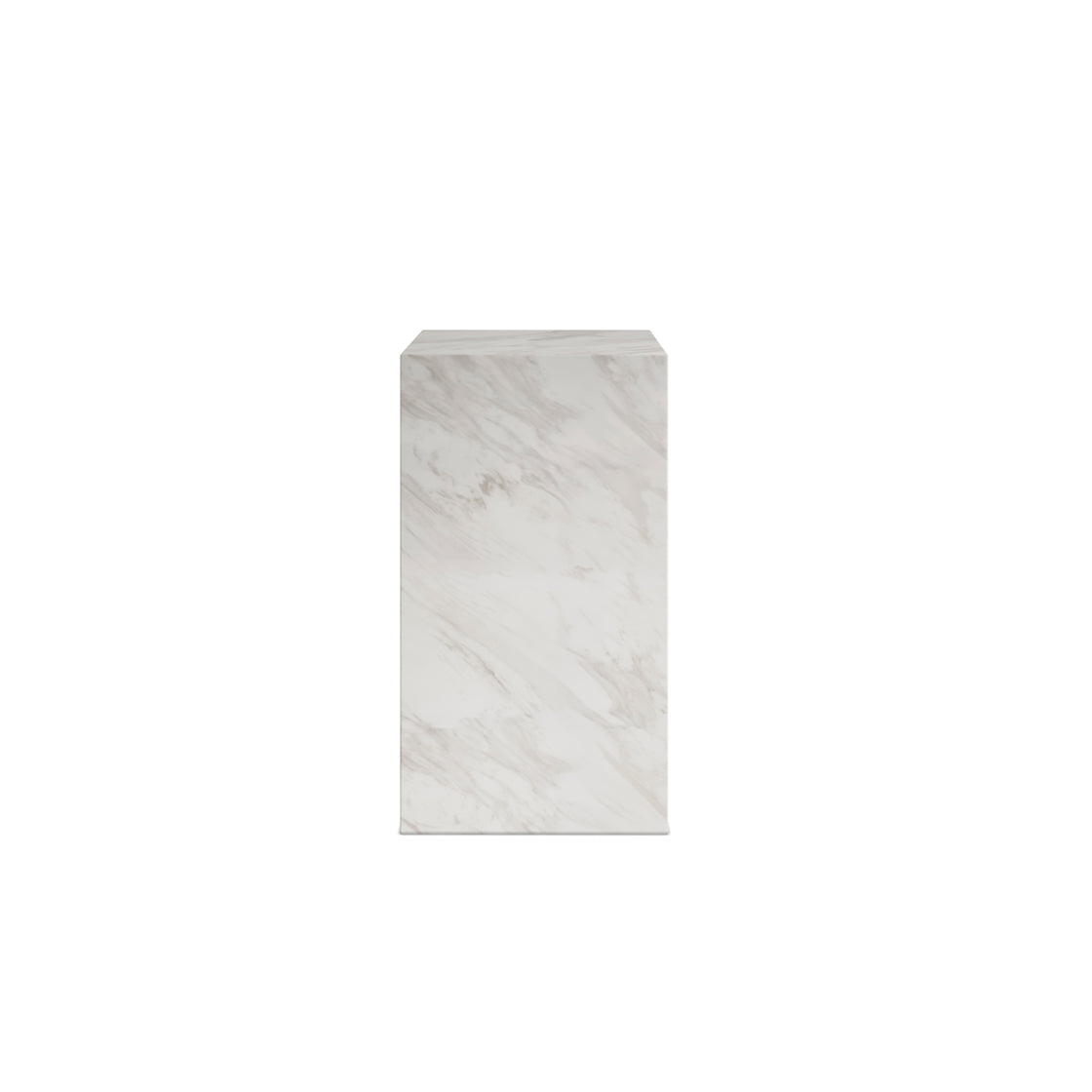 Marble-patterned rectangular object on a white background