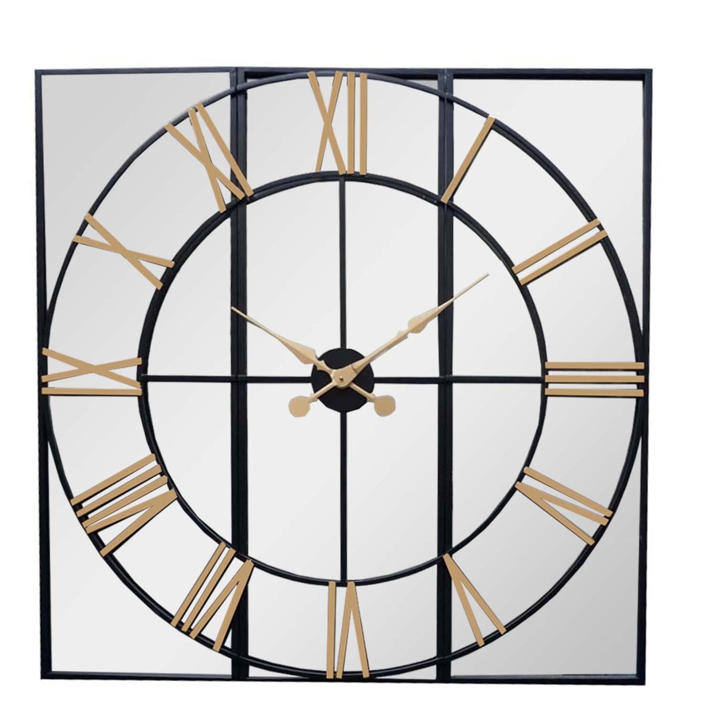 Vallin Black And Gold Wall Clock