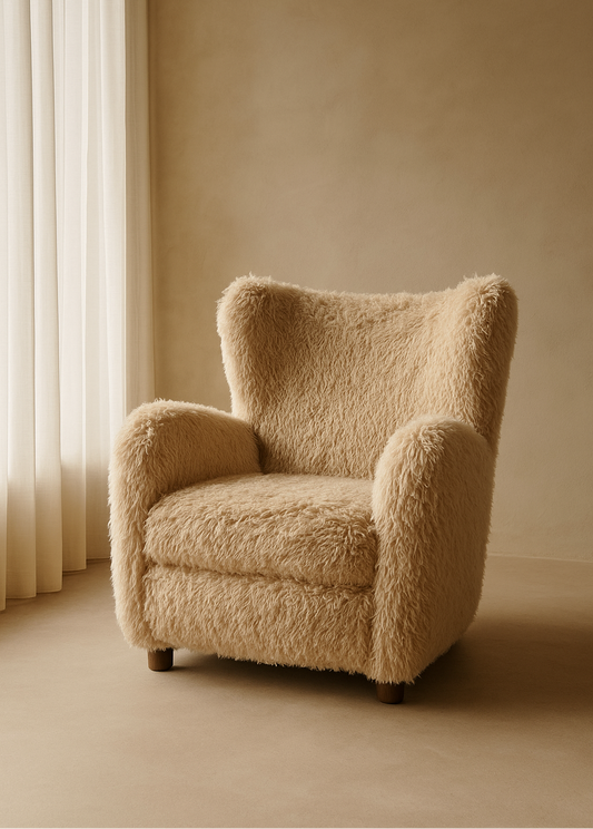 Warren Armchair - Faux Sheepskin