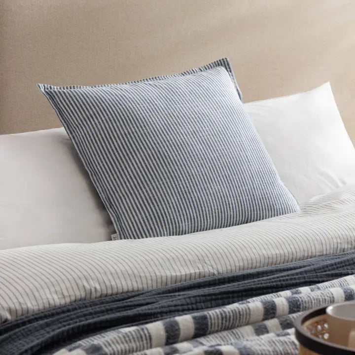 Truro Stripe Reversible Cushion Skyline