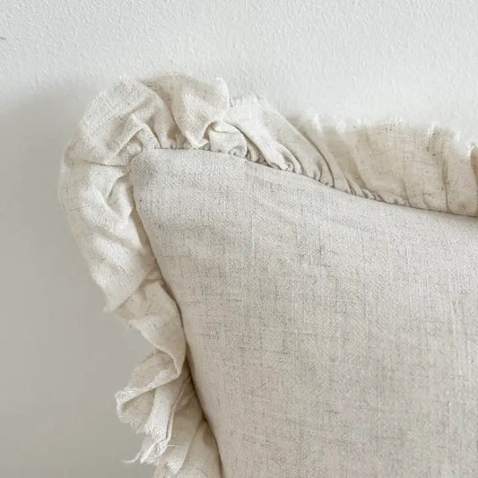 Grace Linen Blend Cushion Cover  - Sand