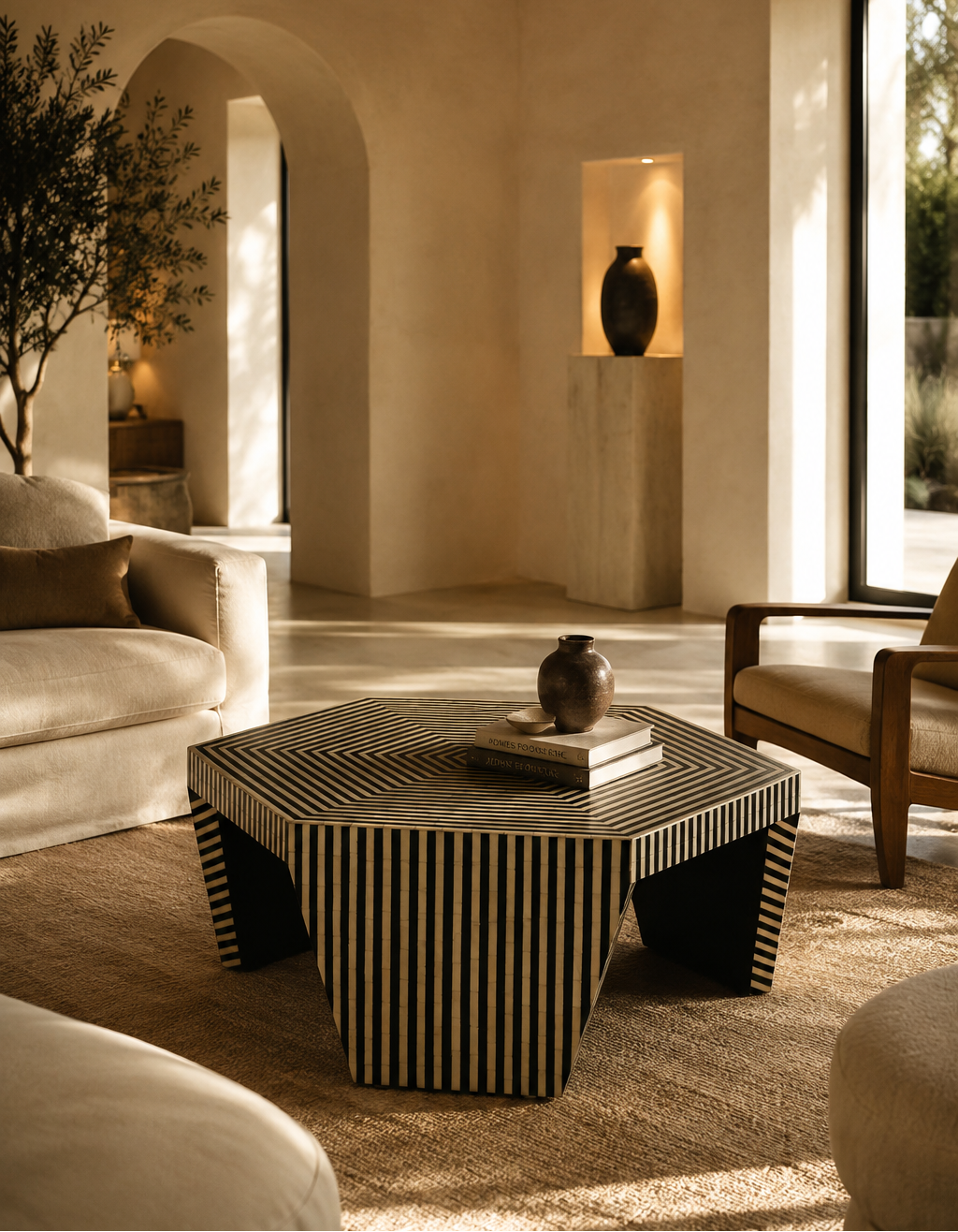 Everett Bone Inlay Coffee Table