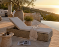 Dune Rattan Sun Lounger - Light Brown