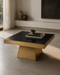 Warren Square Coffee Table - Black & Gold