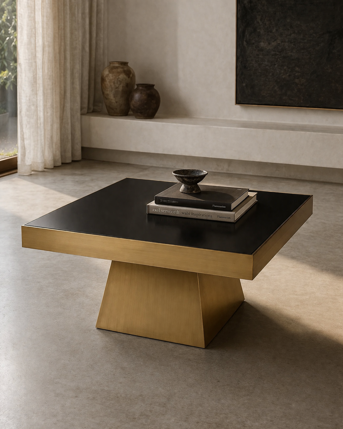 Warren Square Coffee Table - Black & Gold