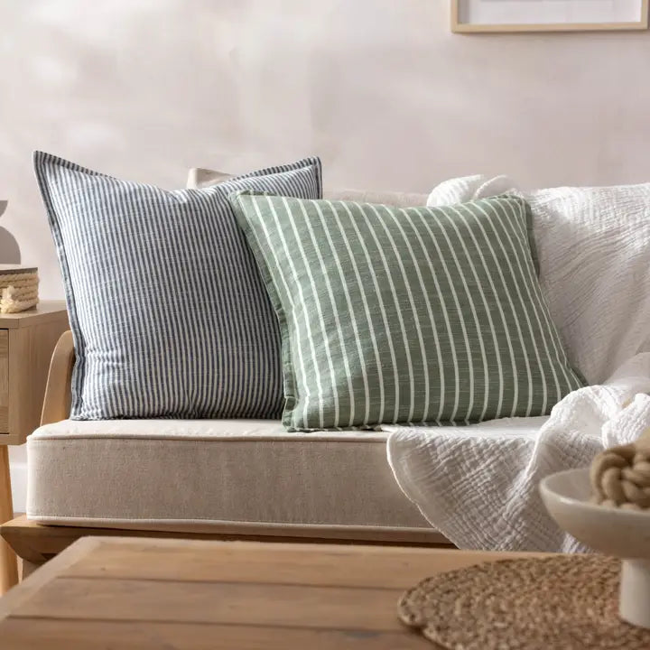 Truro Stripe Reversible Cushion Skyline