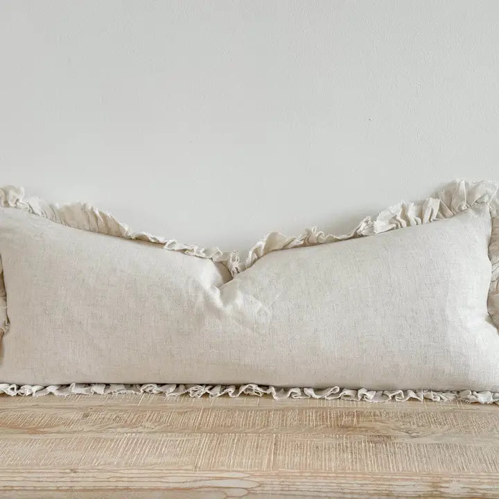 Grace Linen Blend Cushion Cover  - Sand