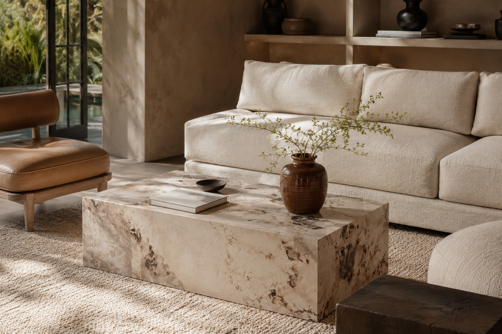 Bella Marble Effect Coffee Table