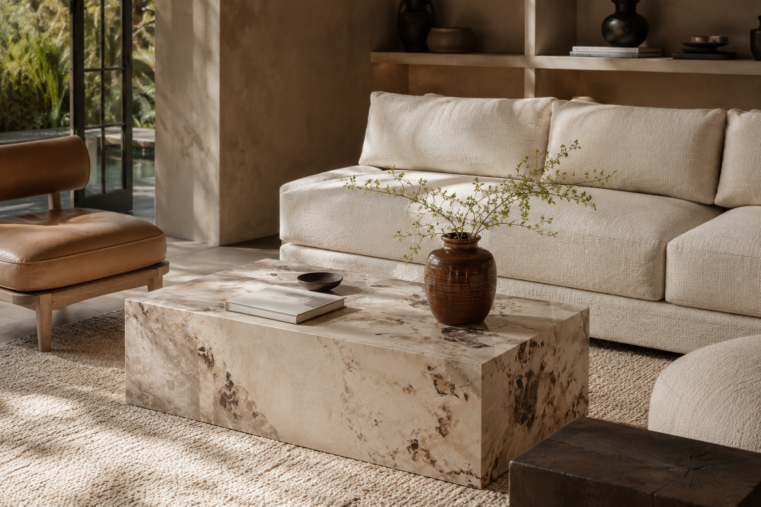 Bella Marble Effect Coffee Table