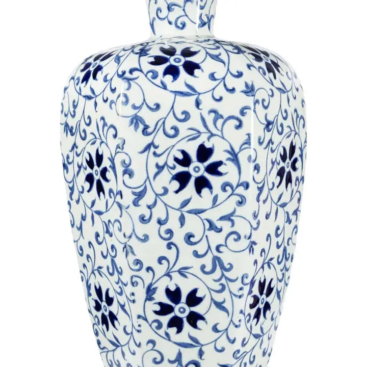 Alice Modern Chinese Blue and White Bottle Delft Vase