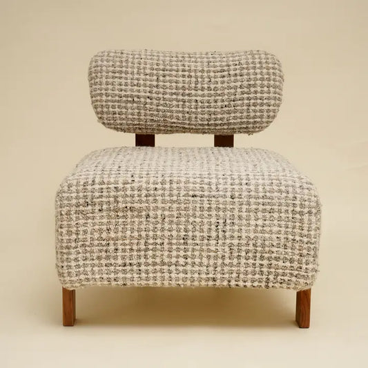 Laurel Wooden Upholstered Lounge Chair