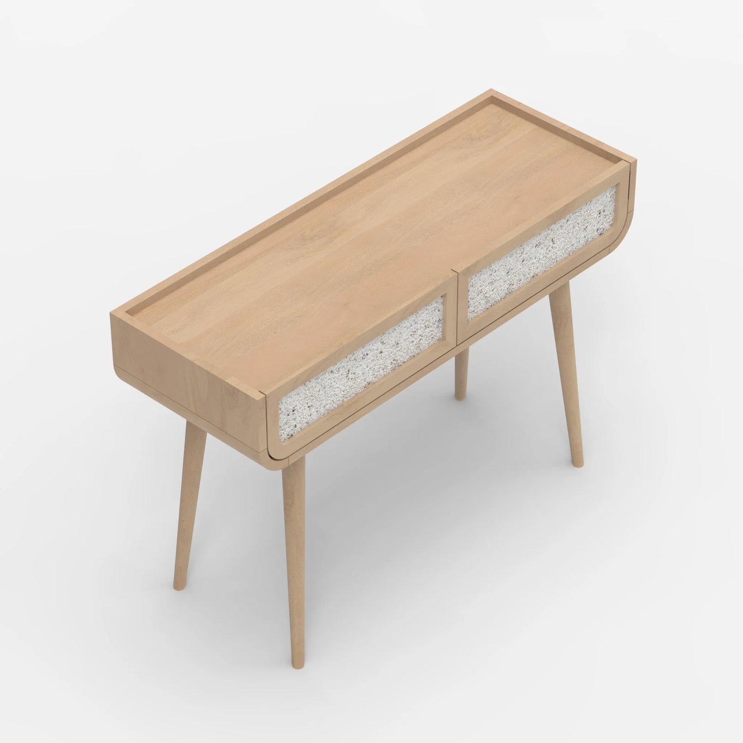 Oxy Two Drawer Console Table - Natural